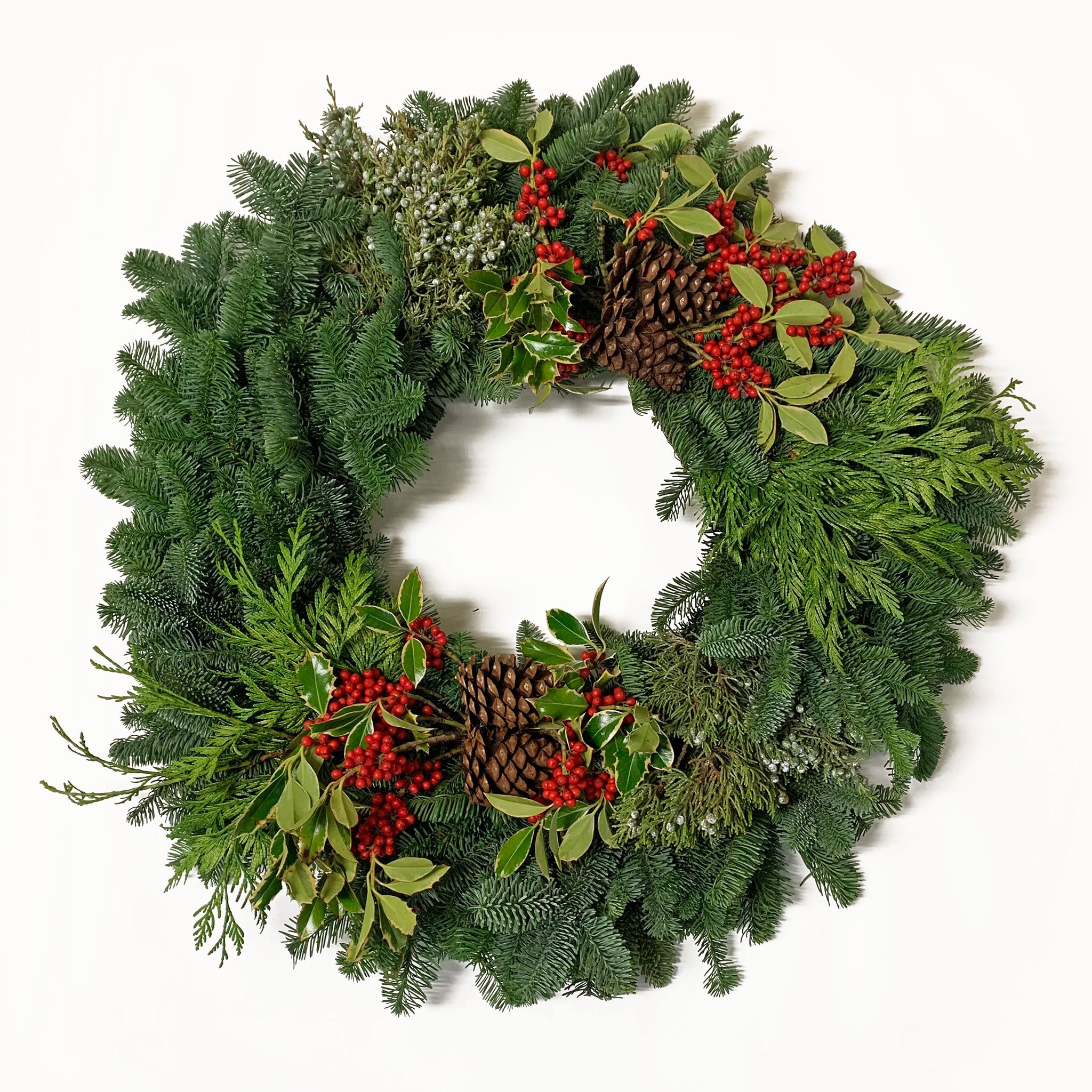 Fresh Holiday Wreath (Premium)